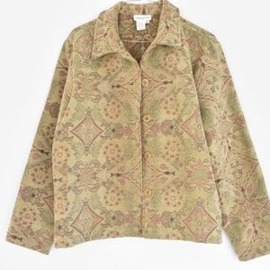 Coldwater Creek Patterned Tan Jacket